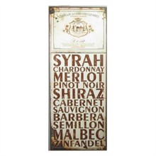 Metalskilt XL Syrah